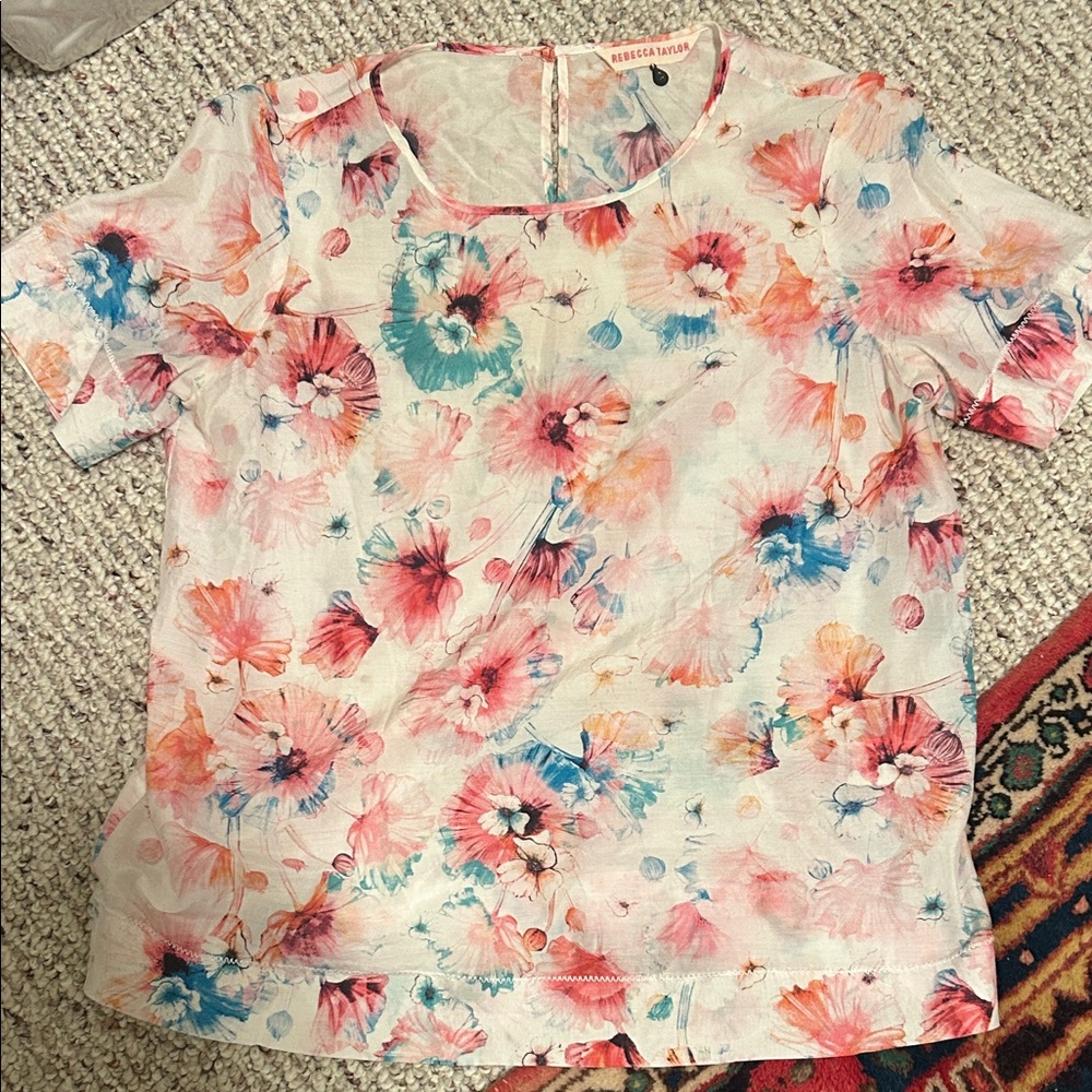 Rebecca Taylor floral top 2
